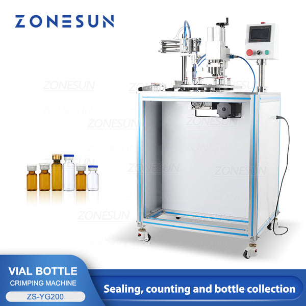 ZONESUN Automatic Vial Penicillin Bottle Filling and Capping Machine ZS-YG200