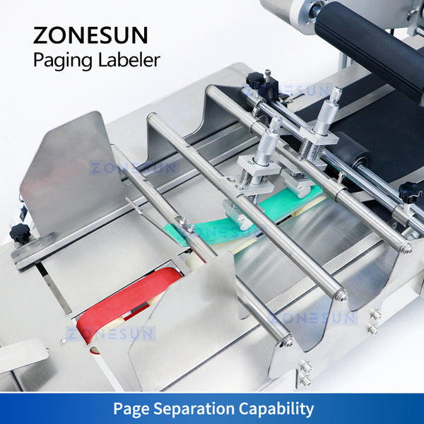 ZONESUN Automatic Card Leaflet Paging Flat Surface Labeling Machine ZS-TB502P