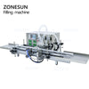 ZONESUN Automatic Desktop CNC Peristaltic Pump Filling Machine With Conveyor ZS-DTPP4W