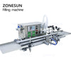 ZONESUN Automatic Desktop CNC Peristaltic Pump Filling Machine With Conveyor ZS-DTPP4W