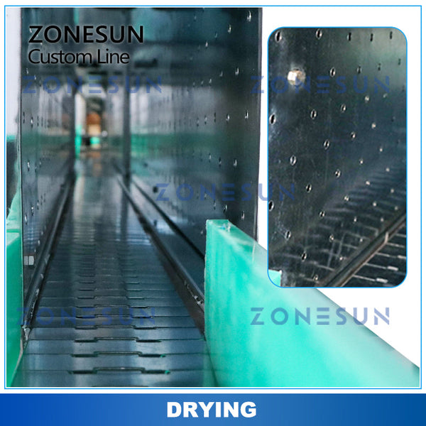 ZONESUN ZS-FALU Custom Bottle Rinsing Drying Filling Capping Labeling Production Line