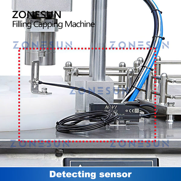 ZONESUN ZS-XBFC20 Automatic Ceramic Pump Liquid Penicillin Filling Capping Machine with Bottle Unscramber