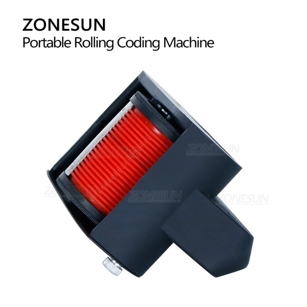 ZONESUN Manual Cartons Date Code Printers Batch Number Rolling Coding Machine