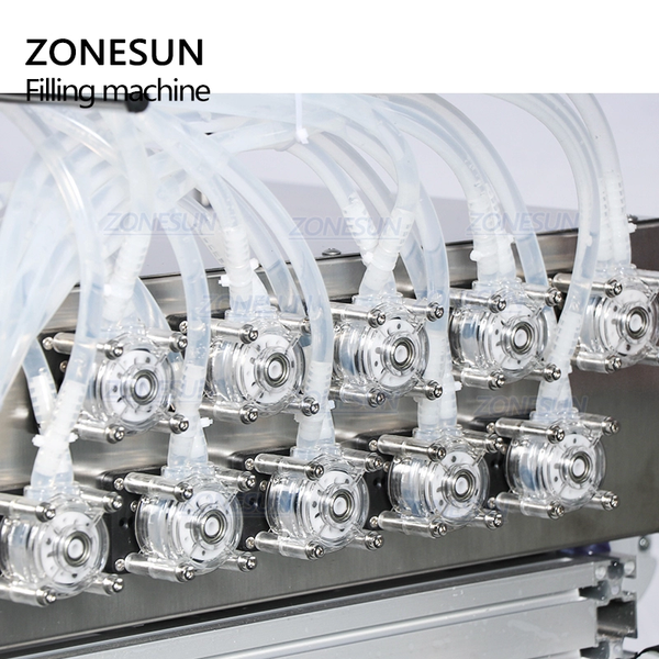 ZONESUN ZS-DTPP10B 10 Head Vaccine Ampoule Pharma Vial Bottle Peristaltic Pump Filling Machine