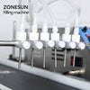 ZONESUN 6 Head Vaccine Ampoule Vial Bottle Peristaltic Pump Filling Machine With Conveyor Belt