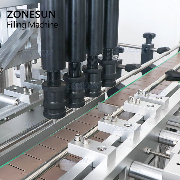 ZONESUN ZS-YTZL4A 4 Heads Vacuum Liquid Filling Machine Enolmatic Gravity Bottle Filler