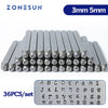 ZONESUN 36PCS Jewelry Metal Stamps Alphabet Set A to Z