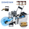 ZONESUN TB-YL50D Semi Automatic Label Applicator Round Bottle Labeling Machine With Date Printer