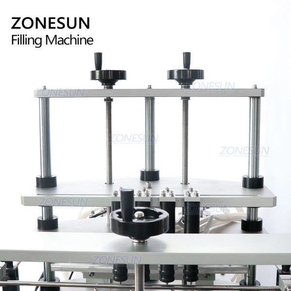 ZONESUN ZS-YTZL4A 4 Heads Vacuum Liquid Filling Machine Enolmatic Gravity Bottle Filler