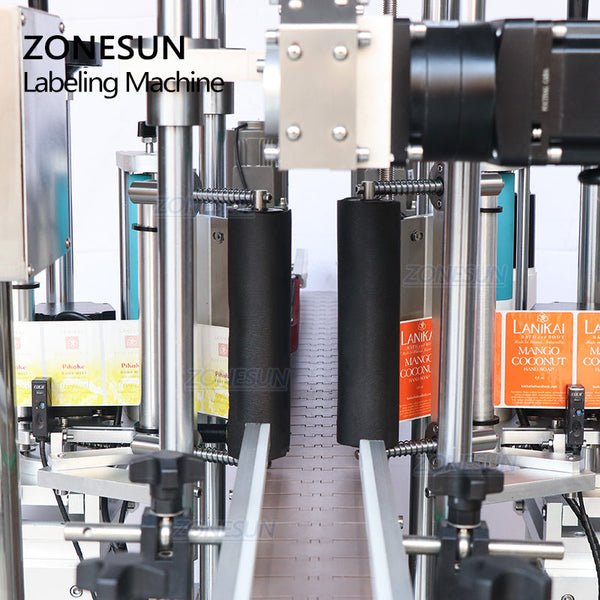 ZONESUN ZS-TB300V Automatic Double Side Square Flat Bottle Labeling Machine