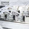 ZONESUN 6 Head Vaccine Ampoule Vial Bottle Peristaltic Pump Filling Machine With Conveyor Belt