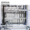 ZONESUN  6 Heads Magnetic Pump Liquid Filling Machine With Dust Cover ZS-VTMP80D