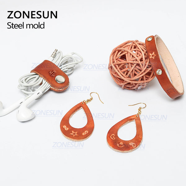 ZONESUN Custom Steel Metal Stamps Mold Marking Tool Jewelry Embossing