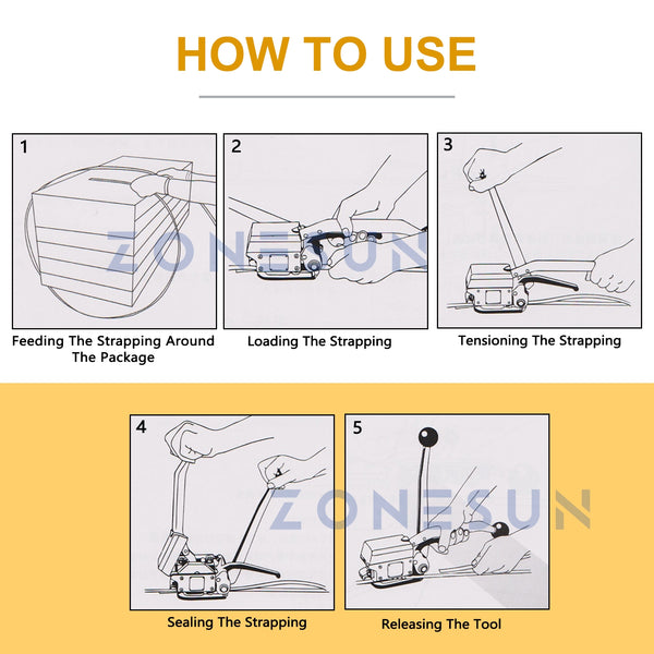 A333 Steel Strapping Steel Straps Banding Sealless Mental Strapping Bander 1/2‘’ to 3/4‘’