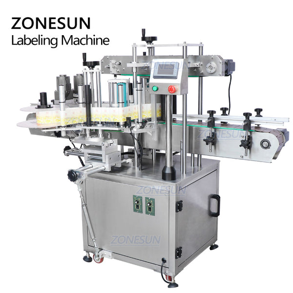 ZONESUN ZS-TB300V Automatic Double Side Square Flat Bottle Labeling Machine