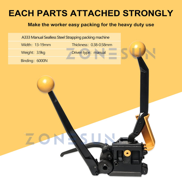 A333 Steel Strapping Steel Straps Banding Sealless Mental Strapping Bander 1/2‘’ to 3/4‘’