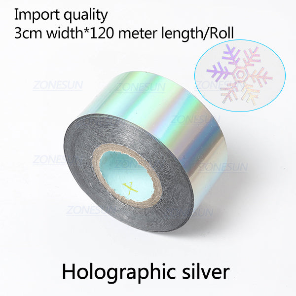 ZONESUN Hot foil Stamping Paper Heat Transfer Foil Roll