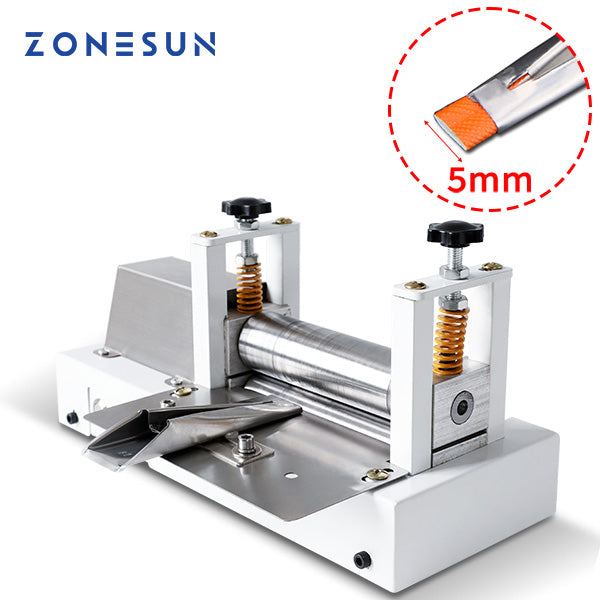 ZONESUN Manual Leather Belt Rolling Machine Shoulder Strap Leather Laminating Folding Machine ZS-LSF1 - 5 mm / Only 220V