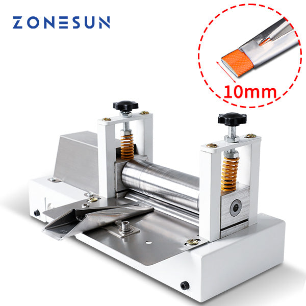 ZONESUN Manual Leather Belt Rolling Machine Shoulder Strap Leather Laminating Folding Machine ZS-LSF1 - 10 mm / Only 220V