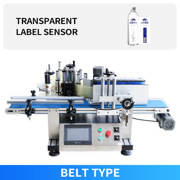 ZONESUN ZS-TB150 Automatic Round Bottle Labeling Machine - Belt / Transparents Label / 110V - Belt / Transparents Label / 220V