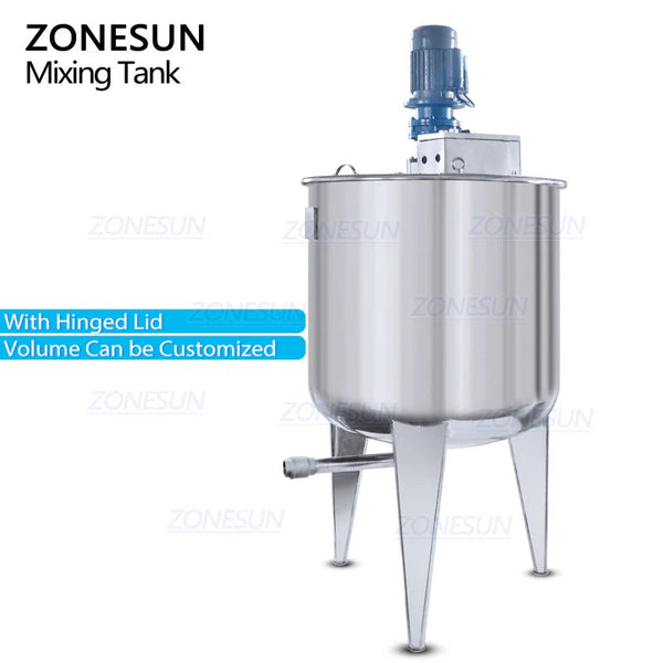 ZONESUN ZS-MB1000L Stainless Steel Paste Mixing Tank