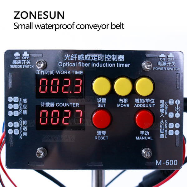 ZONESUN ZS-CBG600 Automatic Small Digital Control Waterproof Conveyor Belt