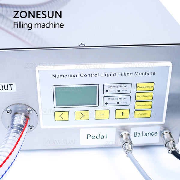 ZONESUN Gear Pump Oil weighing Filling Machine ZS-GP631