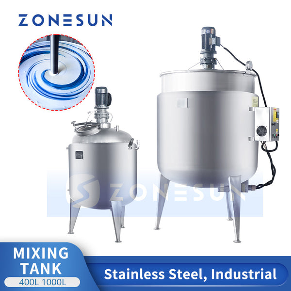 ZONESUN Mixer Agitator Tank With Agitator Stirring Blending Vessel Emulsifier ZS-MB100L