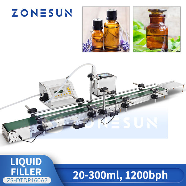 ZONESUN ZS-DTYT160A2 Automatic Diaphragm Pump Liquid Filling Machine Production Line