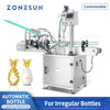 ZONESUN ZS-XG440F Automatic Screwing Irregular Bottle Pineapple-Shaped duckbilled Cap Capping Machine