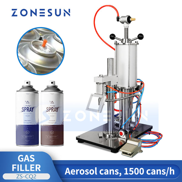 ZONESUN ZS-CQ2 Aerosol Can Gas Filling Machine