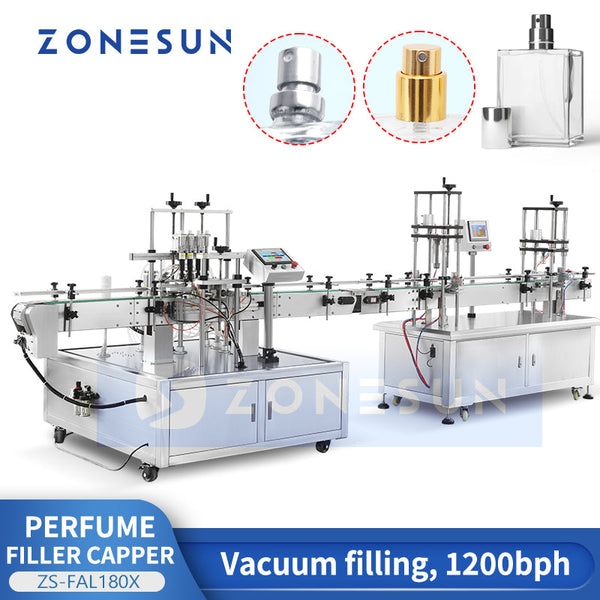 ZONESUN ZS-FAL180X Automatic Vacuum Perfume Bottle Filling Sealing Machine