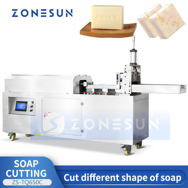 ZONESUN Automatic Soap Slab Cutter Soap Bar Cutting Machine ZS-TQ650C