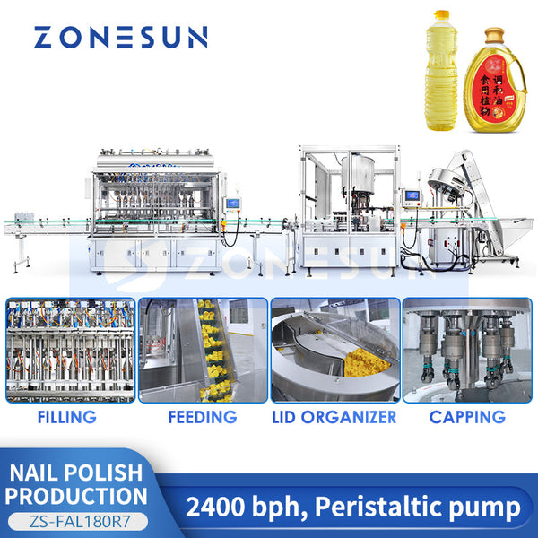 Zonesun ZS-FAL180V1 High Speed Automatic Liquid Filling Capping Bottling Line