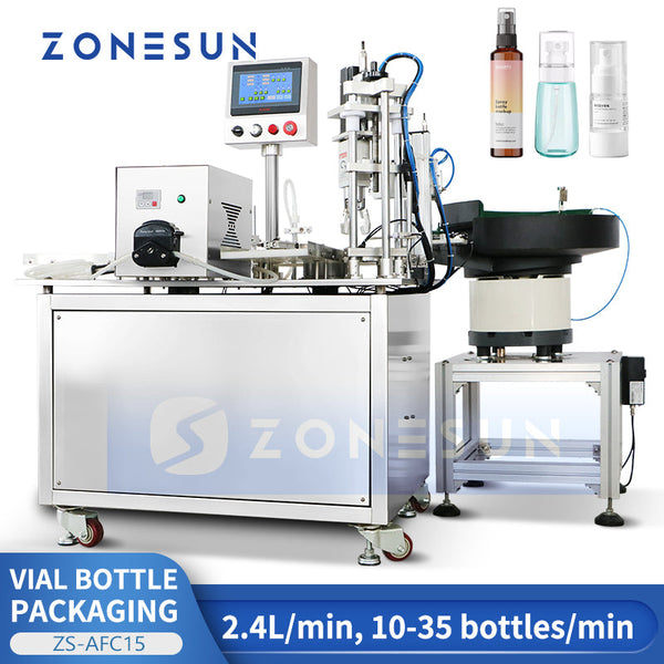 ZONESUN ZS-AFC15 Automatic Peristaltic Pump Liquid Filling Capping Machine