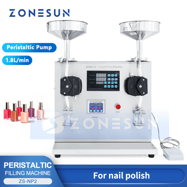 ZONESUN ZS-NP2 Peristaltic Pump Liquid Paste Filling Machine