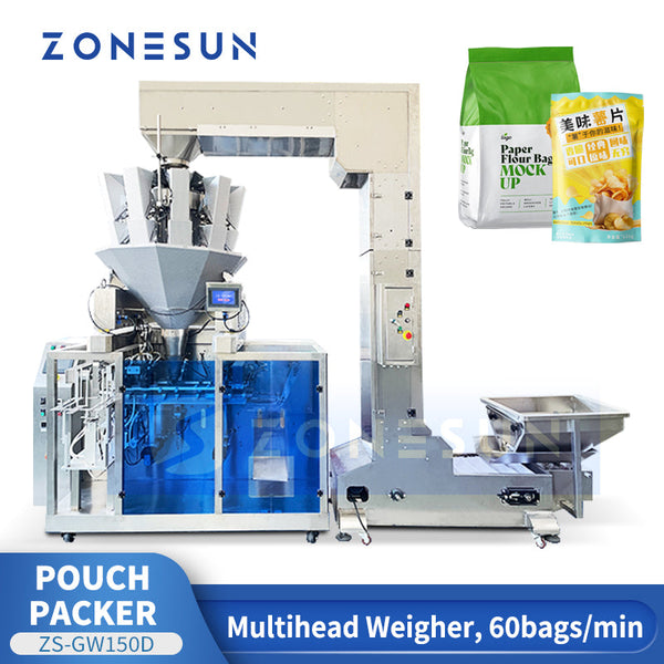 ZONESUN ZS-GW150D Automatic Vertical Granular Bagging Packaging Machine