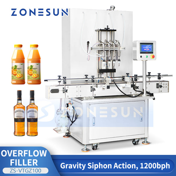 ZONESUN ZS-VTGZ100 Automatic Gravity Bottle Filling Machine