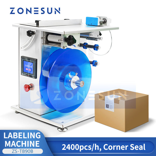 Zonesun ZS-TB90B Rectangular Corner Wrap Labeling Machine