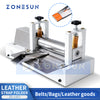 ZONESUN Manual Leather Belt Rolling Machine Shoulder Strap Leather Laminating Folding Machine ZS-LSF1