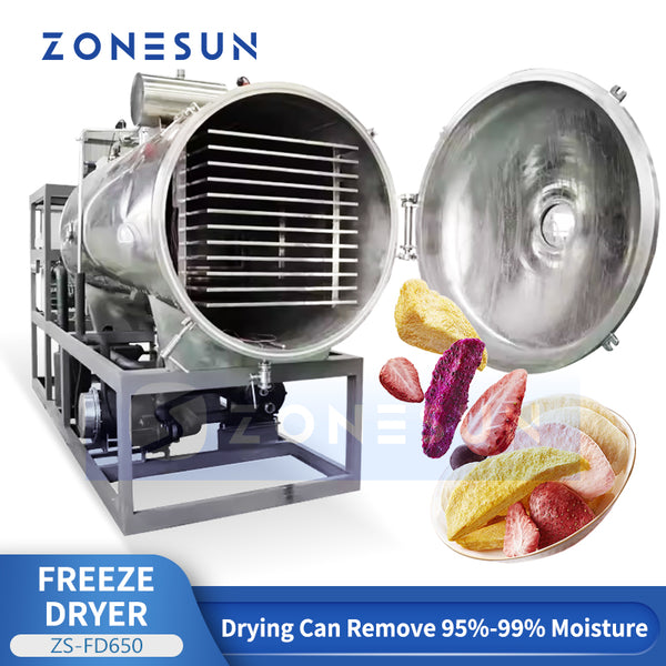 ZONESUN ZS-FD650 Commercial Vacuum Freeze Dryer 650Kg