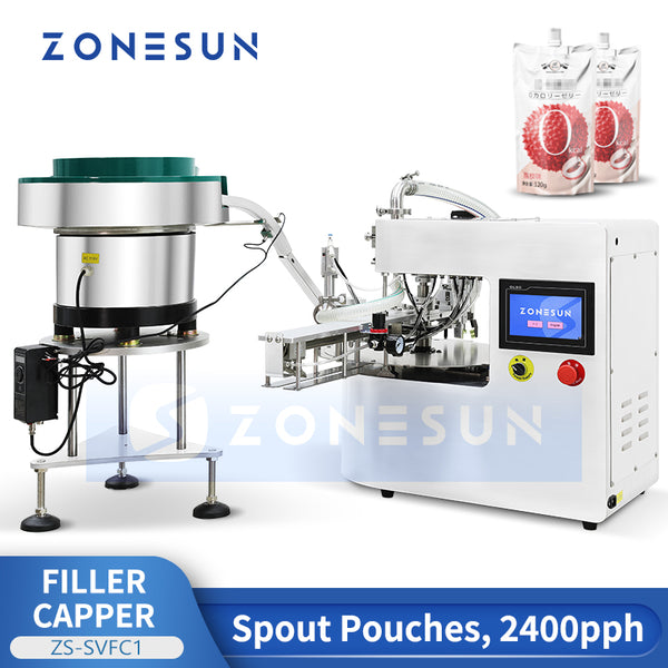 ZONESUN ZS-SVFC1 Spout Pouch Filling and Capping Machine