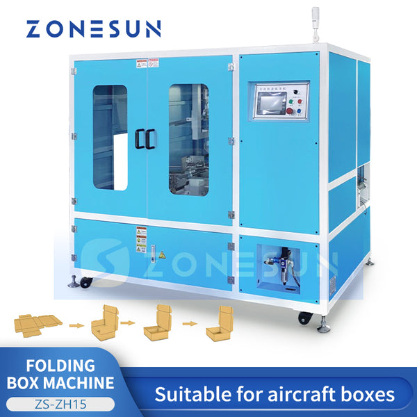 ZONESUN ZS-ZH15 Automatic Airplane Box Folding Machine Intelligent Cartoning Packing Machine