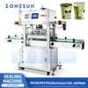 ZONESUN ZS-FKR4T Automatic PP/PE/PET/PS/Aluminum Foil Cup Sealing Machine