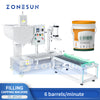 ZONESUN 5 Gallon Paint Bucket Explosion Proof Filling and Capping Machine ZS-AFC22