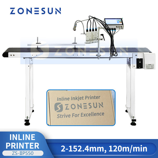 Zonesun ZS-IIP550 Inline Inkjet Printer Printing Logo Symbol