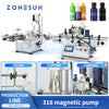 ZONESUN Automatic Essential Oil Vial Eyedrops Bottle  Liquid Filling Capping Packing Machine ZS-AFCL1