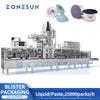 Plasitc cup forming filling and sealing machine