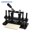 ZONESUN 26x12cm Double Wheel Hand Leather Die Cutting Machine