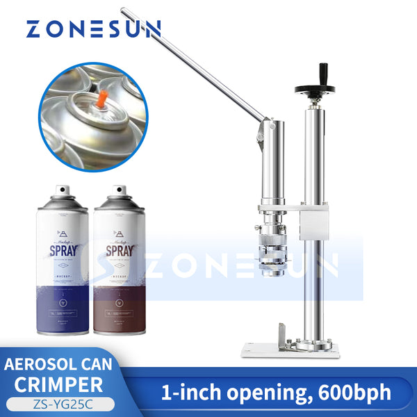 ZONESUN ZS-YG25C Manual Aerosol Can Capping Machine